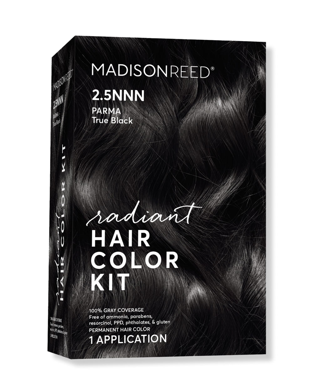 Madison Reed Radiant Color Kit cream color Soft Black for even gray coverage