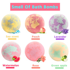 Bombas de baño naturales para niñas de MADO con colores vivos y aromas suaves.