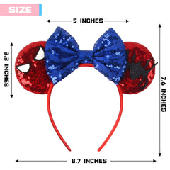 Diadema MADO orejas araña vibrantes, perfecta para eventos temáticos y fotos divertidas.