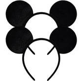 MADO mouse ears headband in black 2-pack, front view for versatile park wear.