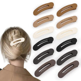 Maeups flat hair clips set in six colors for versatile daily use.