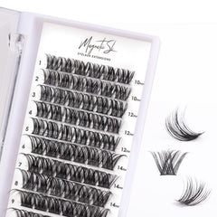 Magnetic SL cluster lashes 72 clusters for customizable lash looks