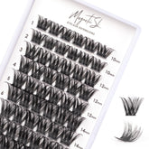 Magnetic SL cluster lashes 72-tray for easy at-home DIY application.