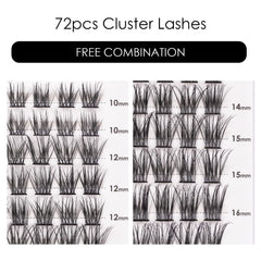 Magnetic SL vegan matte dark clusters blend naturally with lashes.