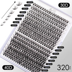 Magnetic SL lash clusters 10-16mm offer versatile lengths for different eye shapes and styles.