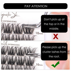 Magnetic SL tweezers applying soft vegan lashes for comfortable wear