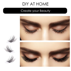 Magnetic SL lash clusters application with tweezers highlighting simple DIY method.
