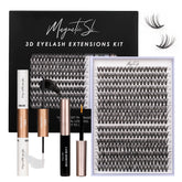 Magnetic SL lash clusters kit contents for at-home customization and easy beginner practice.