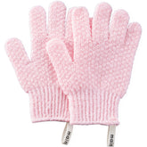 Guantes exfoliantes MainBasics con textura fuerte para exfoliar la piel.