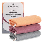 Toalla exfoliante MainBasics con nylon japonés para limpieza profunda