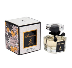 Maison Alhambra Florence bottle side, refined aroma for confident moments.