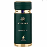 Maison Alhambra Sceptre Malachite bottle front, versatile unisex fragrance for all-day wear