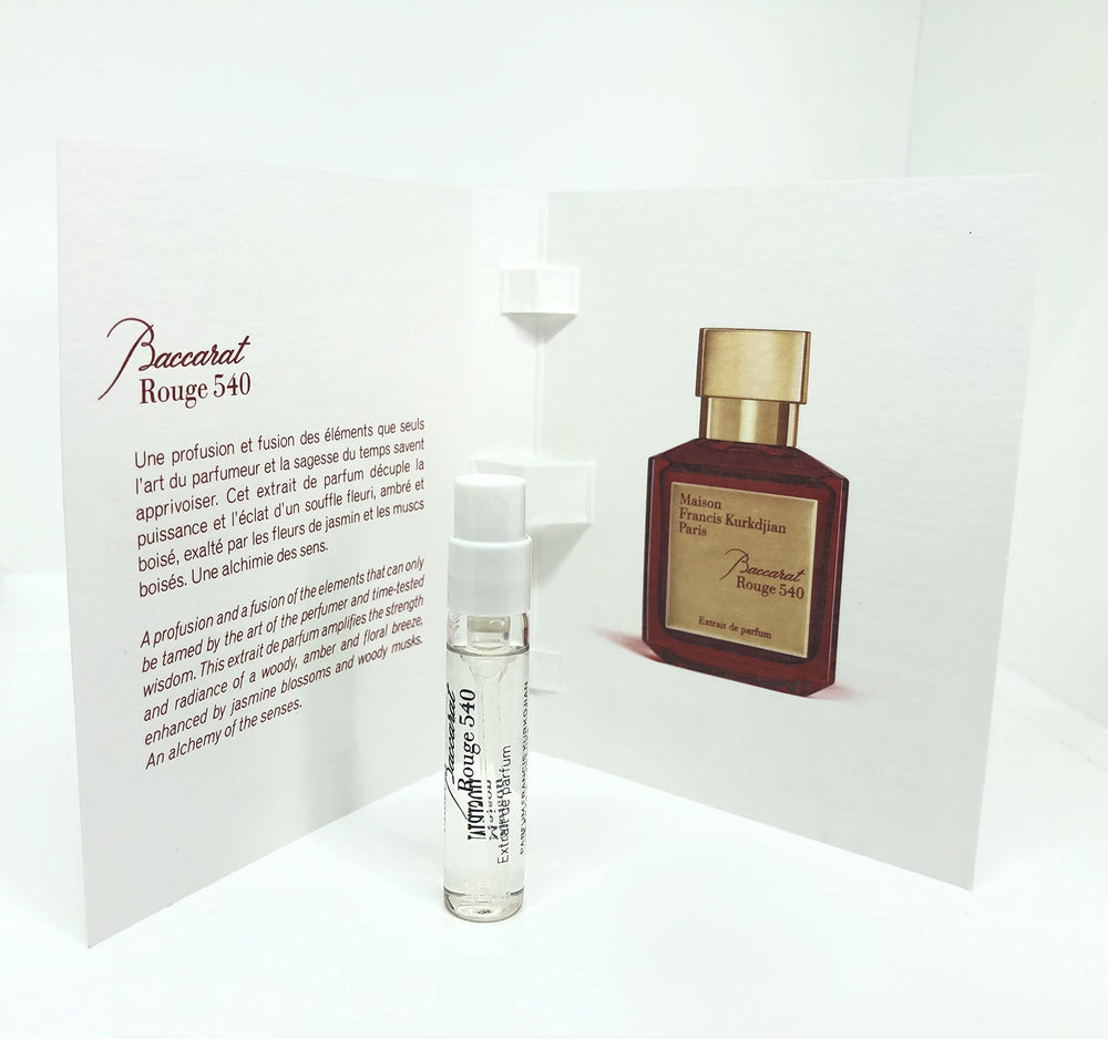 Maison Francis Kurkdjian Baccarat Rouge 540 Extract perfume bottle front view highlighting luxury amber floral notes