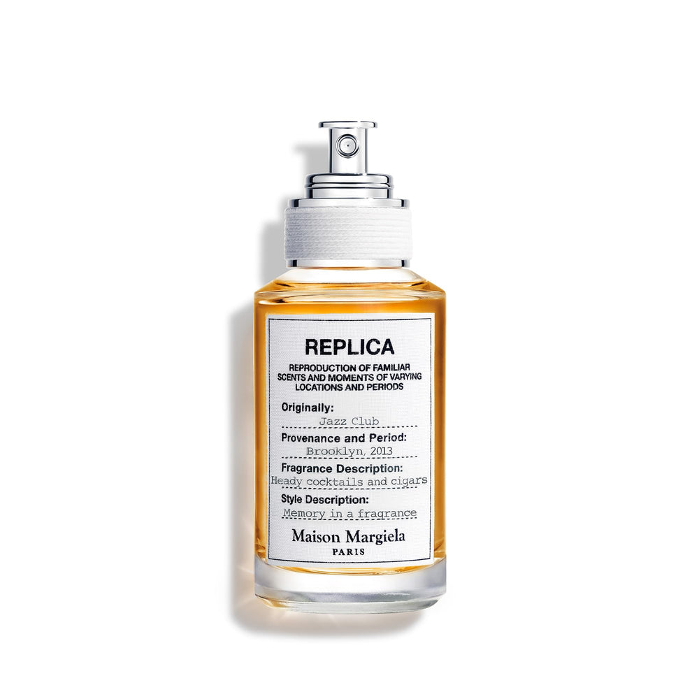 Maison Margiela Replica Jazz Club bottle front view, ideal for evening fragrance.