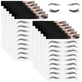 Maitys 12 sheets 4D hair-like brow tattoos pack delivers natural-looking brows.