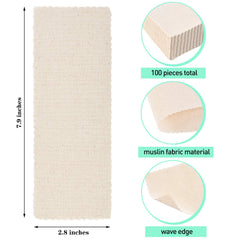 Durable muslin fabric epilating strips resist tearing for smooth waxing sessions
