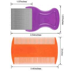 Maitys plastic lice combs with double-sided design for versatile scalp grooming.