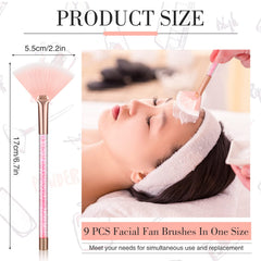 Maitys soft fiber brushes providing gentle makeup application for sensitive skin.