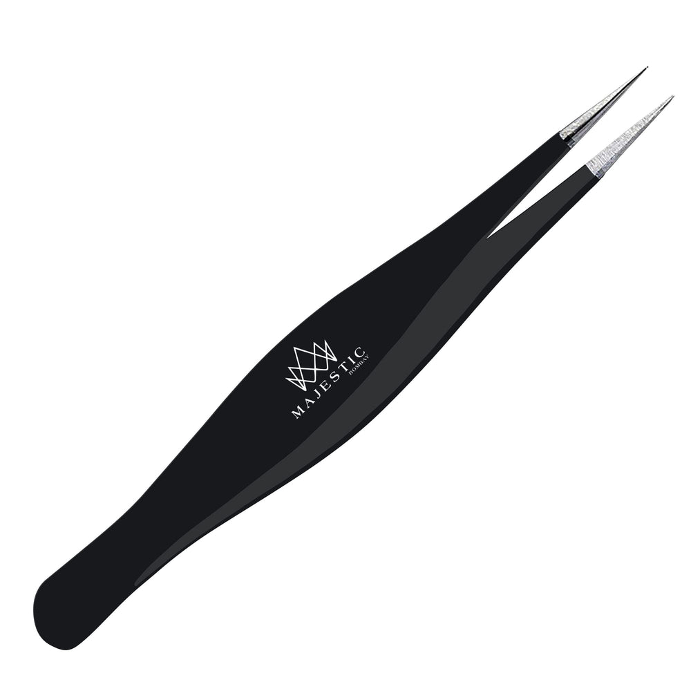 Majestic Bombay needle nose tweezers offer precise control for ingrown hairs and splinters.