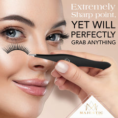 Majestic Bombay splinter removal tweezers for fine shards with a steady grip.