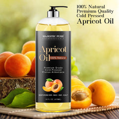 Majestic Pure aceite de albaricoque para diluir aceites esenciales antes de aplicar.