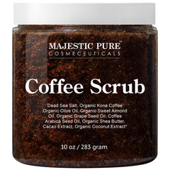 Majestic Pure Exfoliante Arabica en botella para exfoliación suave