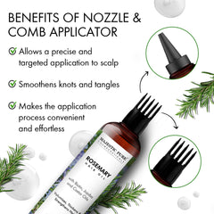 Majestic Pure Romero Aceite, cabello nutrido, promueve brillo suave y saludable.