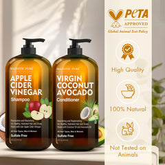 Majestic Pure Rosemary Oil and Biotin ingredients close-up hints at scalp nourishment