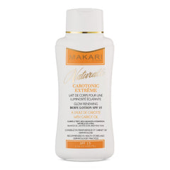 MAKARI Carotonic Extreme Body Lotion bottle for daily use and oil balance.