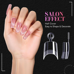 Makartt acrylic tips with half-matte finish for a modern look.