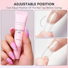 Makartt gel nail glue: adherencia para piedras y brillos en decoraciones.