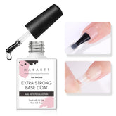 Makartt capa base transparente para una manicura limpia y duradera.