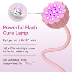 Makartt cordless rechargeable nail lamp for on-the-go gel nails