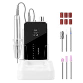 Makartt electric nail drill with 35000 RPM and coreless motor for fast filing