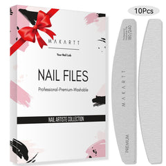 Makartt grey emery board with durable precision grit for nails.