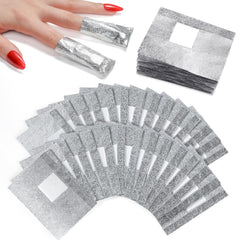 Makartt envolturas de aluminio para remoción, se adaptan a uñas grandes y facilitan la retirada.