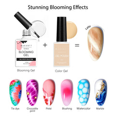 Makartt Blooming Gel acuarela crea efectos fluidos y suaves.