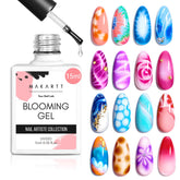 Makartt Blooming Gel transparente para uñas, base limpia y versátil.