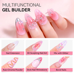 Makartt gel-builder 3D extiende uñas con forma para extensiones duraderas.