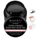 Makartt Gel Uñas Sólido para aplicación una mano y adherencia estable.
