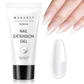 Makartt HEMA-FREE Poly Nail Gel Clear bottle for easy, long-lasting extensions