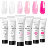 Makartt kit gel uñas 6 colores para extensiones fáciles.