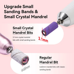Makartt 120 grit sanding bands preps and shapes nails smoothly.