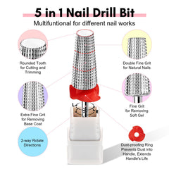 Makartt drill bit close-up shows multi-grit design for versatile prep