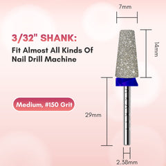 Makartt dust-proof ring on nail drill bit keeps the machine cleaner