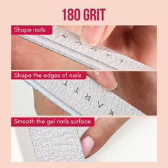 Makartt 180 grit side for refined edges and smooth finish.