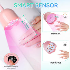 Makartt lamp with rechargeable battery supports multiple manicures