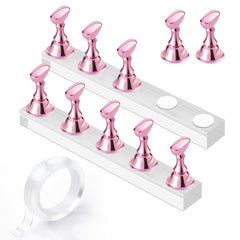 Makartt nail-stand for nails art display holds designs securely for easy viewing