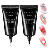Makartt: pegamento gel para uñas con cristales, fijación duradera de piedras.