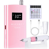 Makartt Perlarie pearly pink nail drill in a compact cordless design.